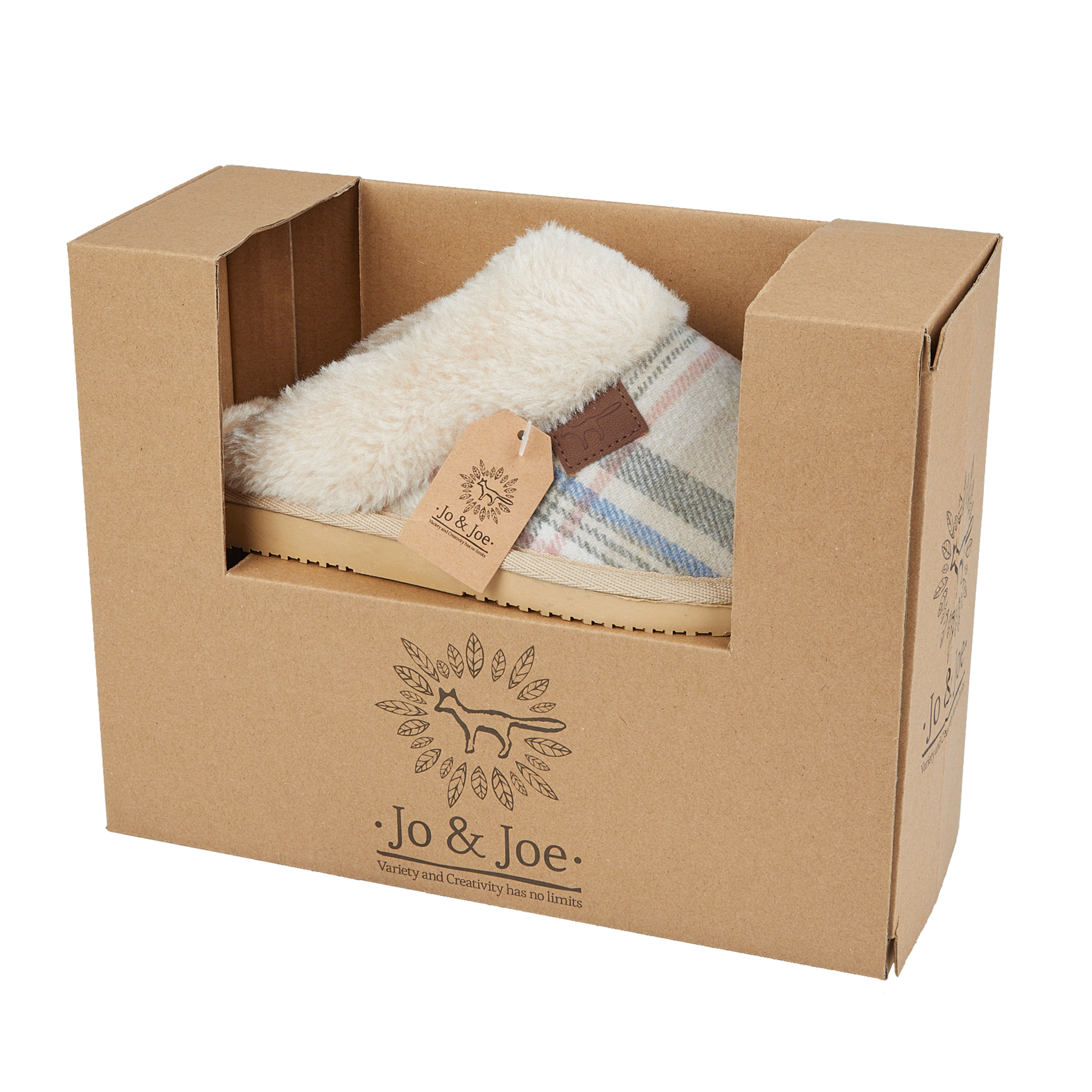 Shetland Tartan Mule Slippers