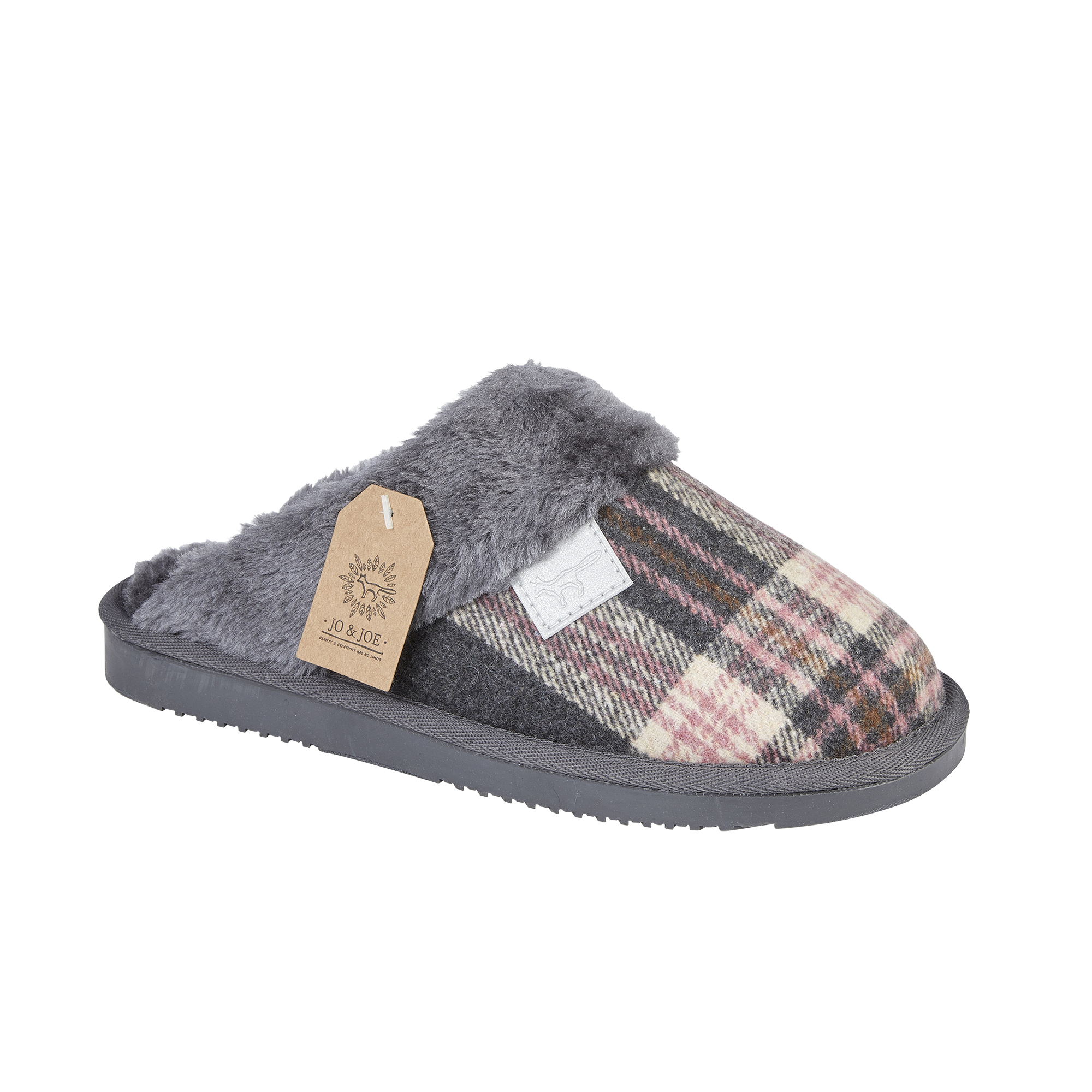Shetland Tartan Mule Slippers