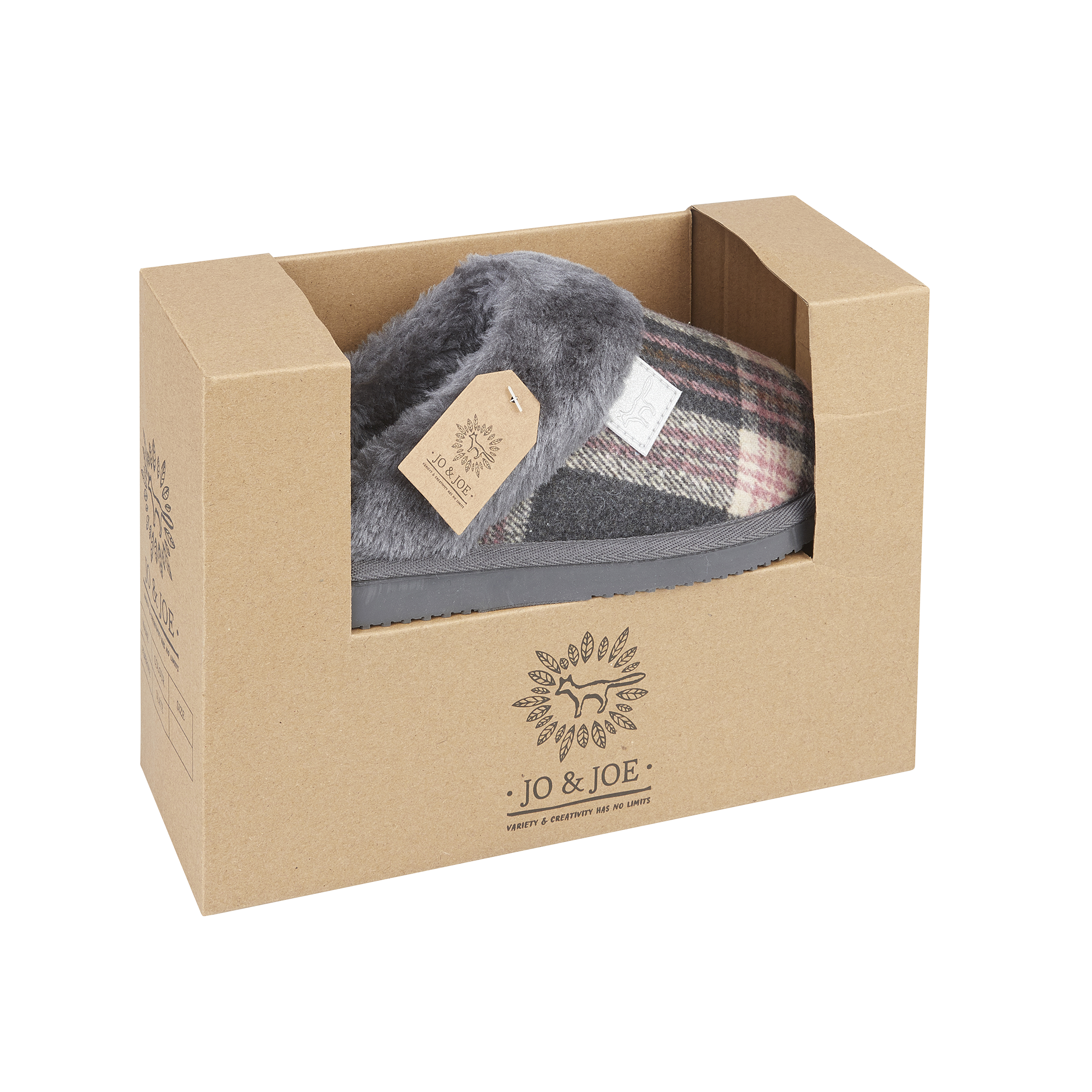 Shetland Tartan Mule Slippers