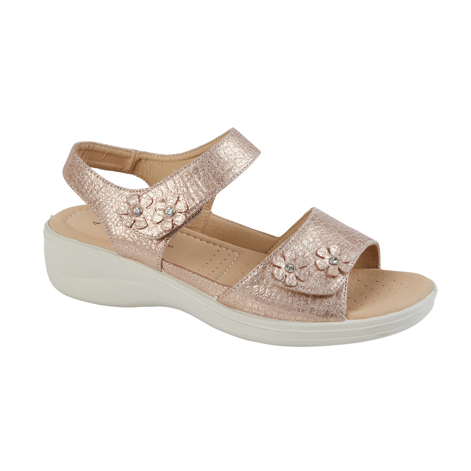 Marigold Croc Low Profile Sandals