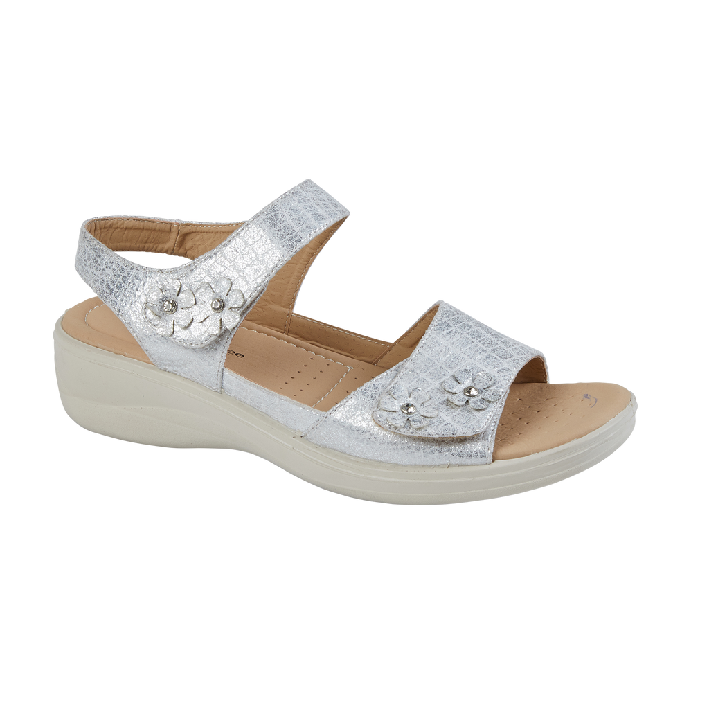 Marigold Croc Low Profile Sandals