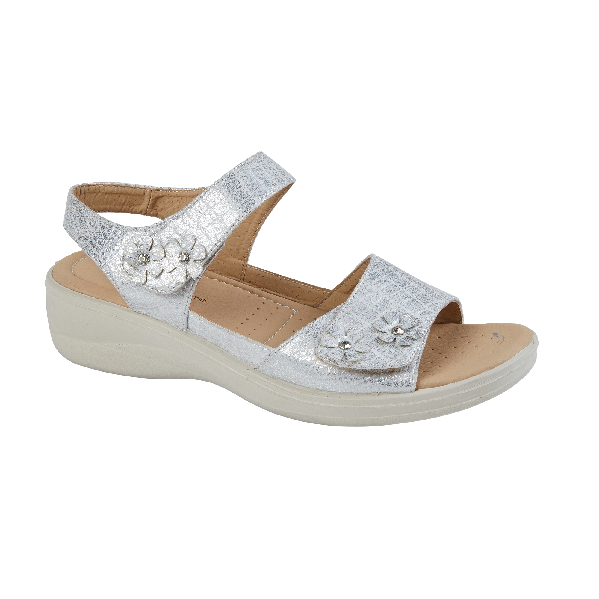 Marigold Croc Low Profile Sandals