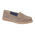 Shore Leather Saddle Trim Loafers