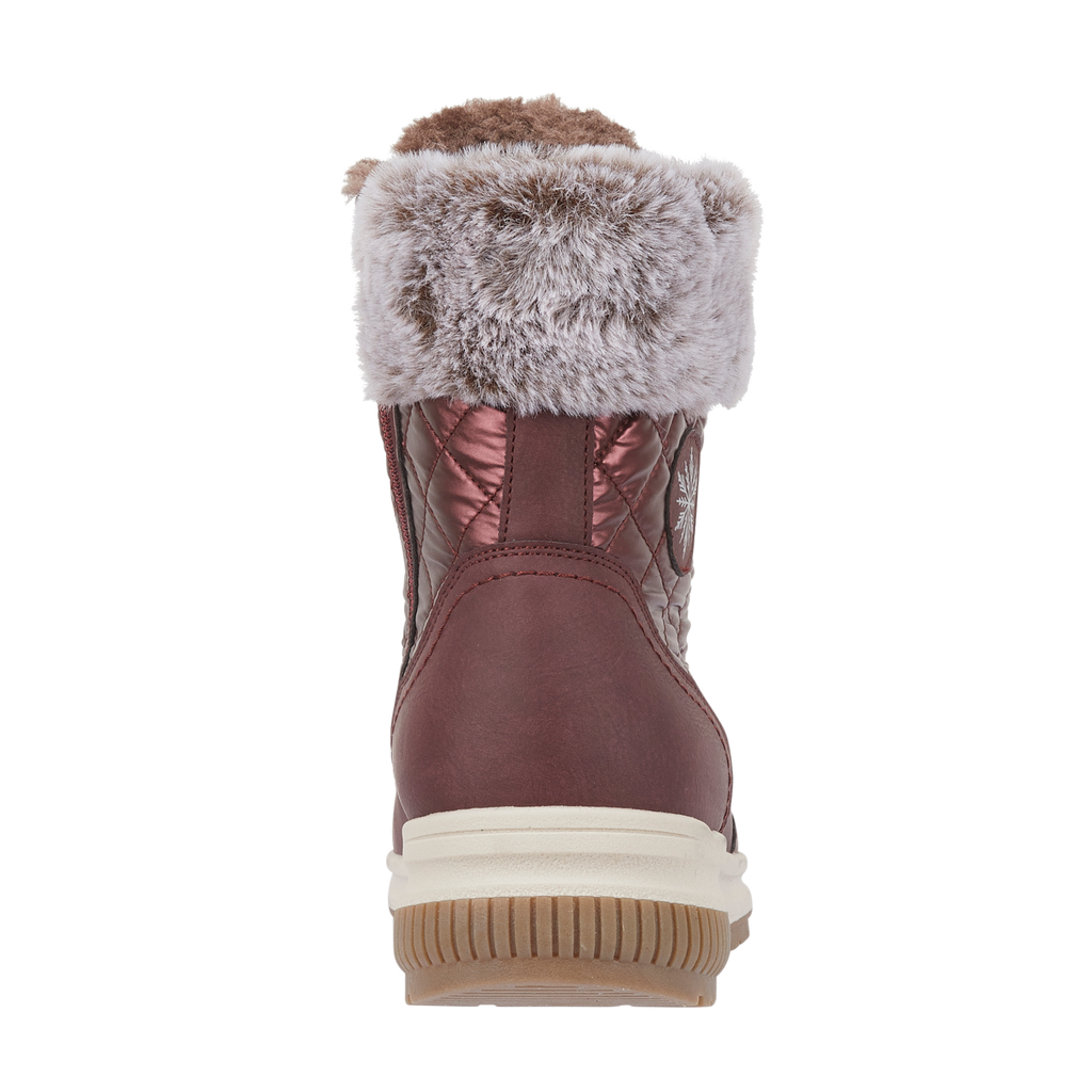 St. Moritz Burgundy Lace Ankle Boots