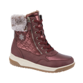 St. Moritz Burgundy Lace Ankle Boots
