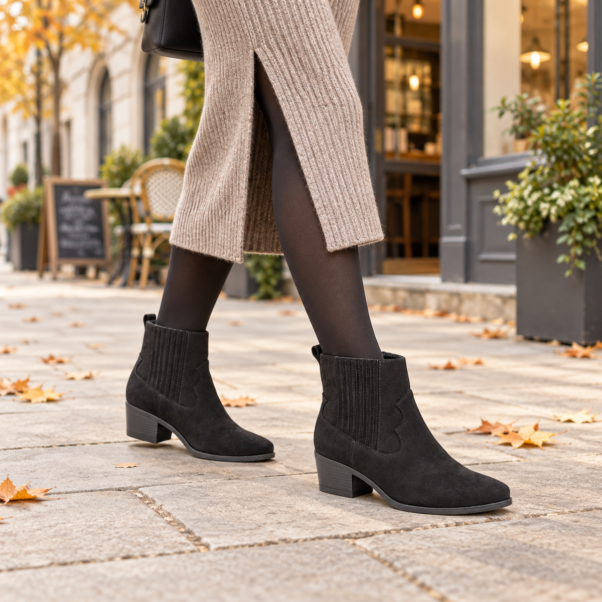 Samantha Western Ankle Boots