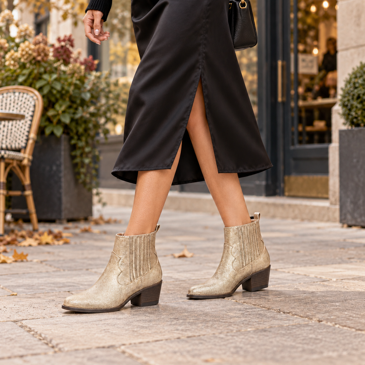 Samantha Western Ankle Boots