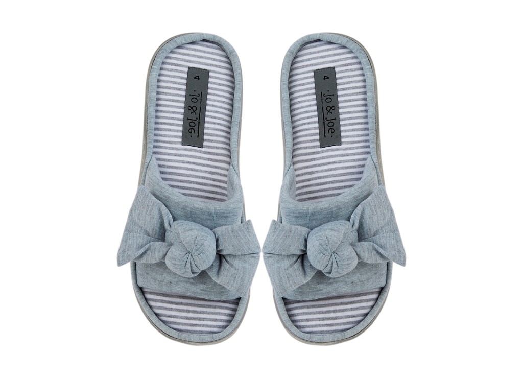 Serenity Grey Open Toe Mule Sliders