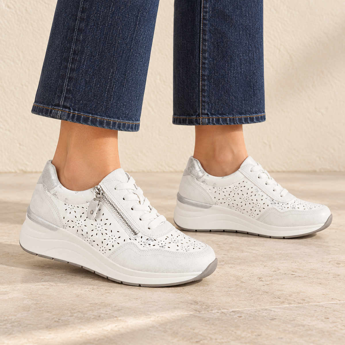 Shoreditch Sporty Wedge Trainer