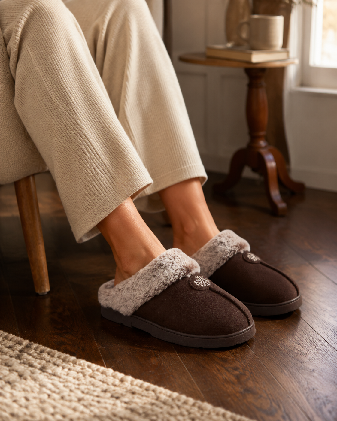 Splendour Faux Fur Mule Slippers