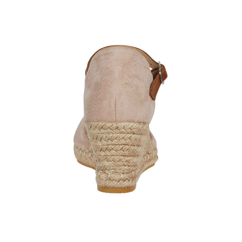 Taffeta Espadrille Wedge Sandals