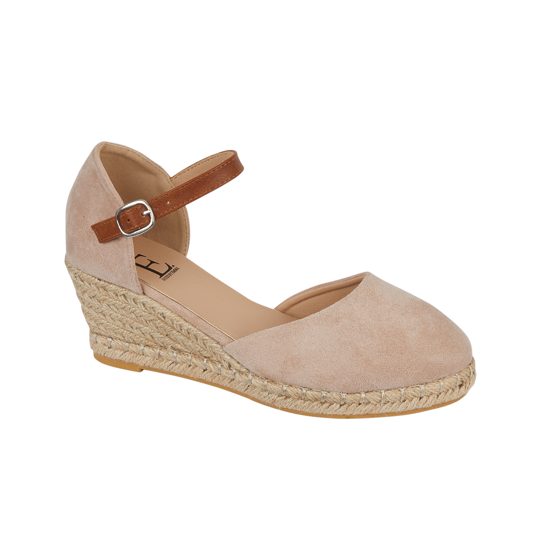 Taffeta Espadrille Wedge Sandals