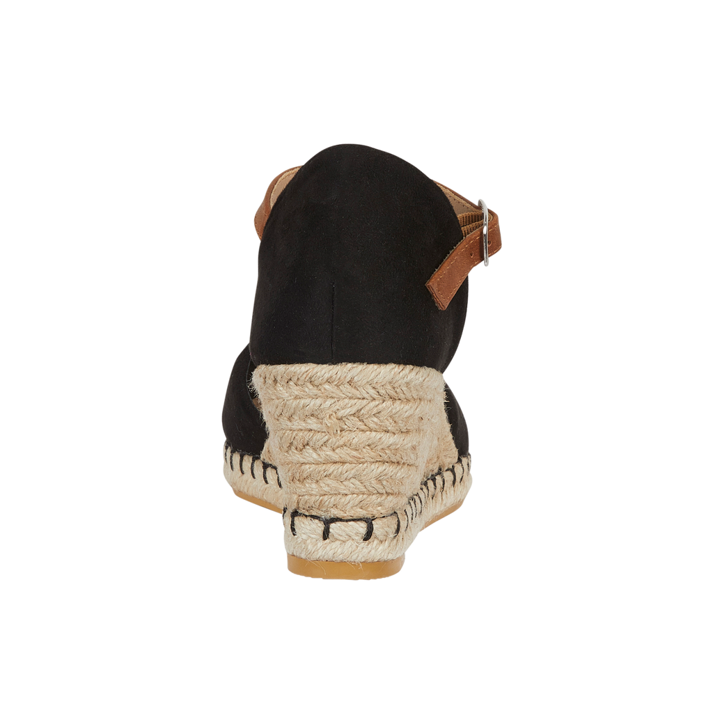 Taffeta Espadrille Wedge Sandals