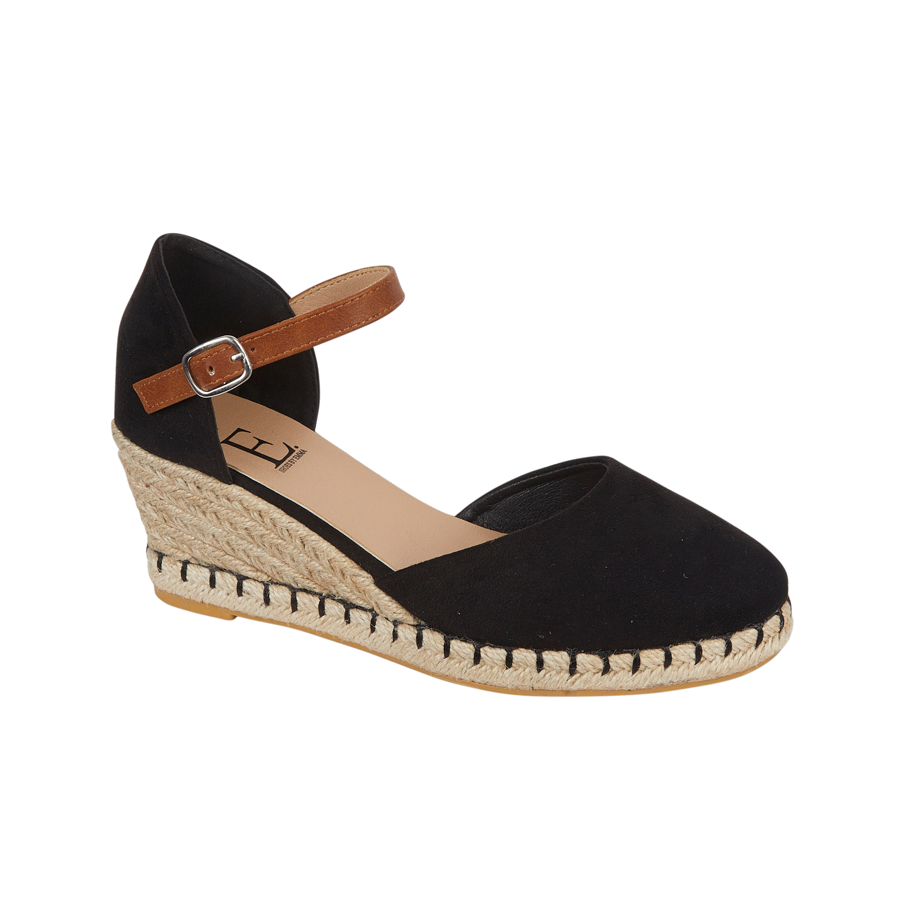 Taffeta Espadrille Wedge Sandals