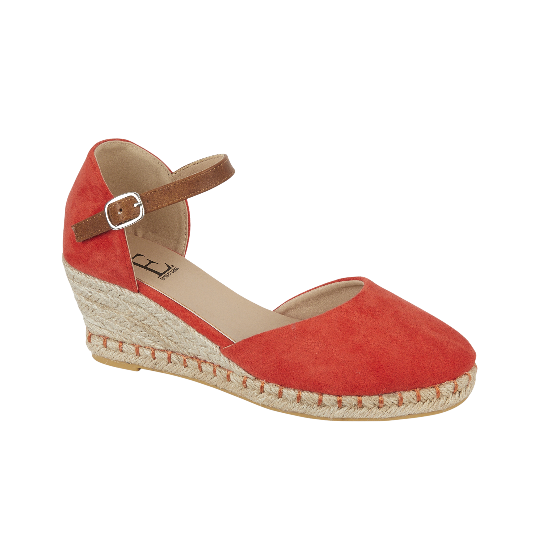 Taffeta Espadrille Wedge Sandals