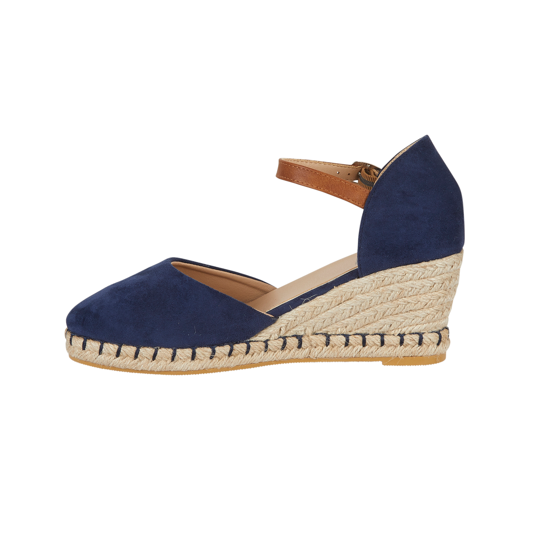 Taffeta Espadrille Wedge Sandals