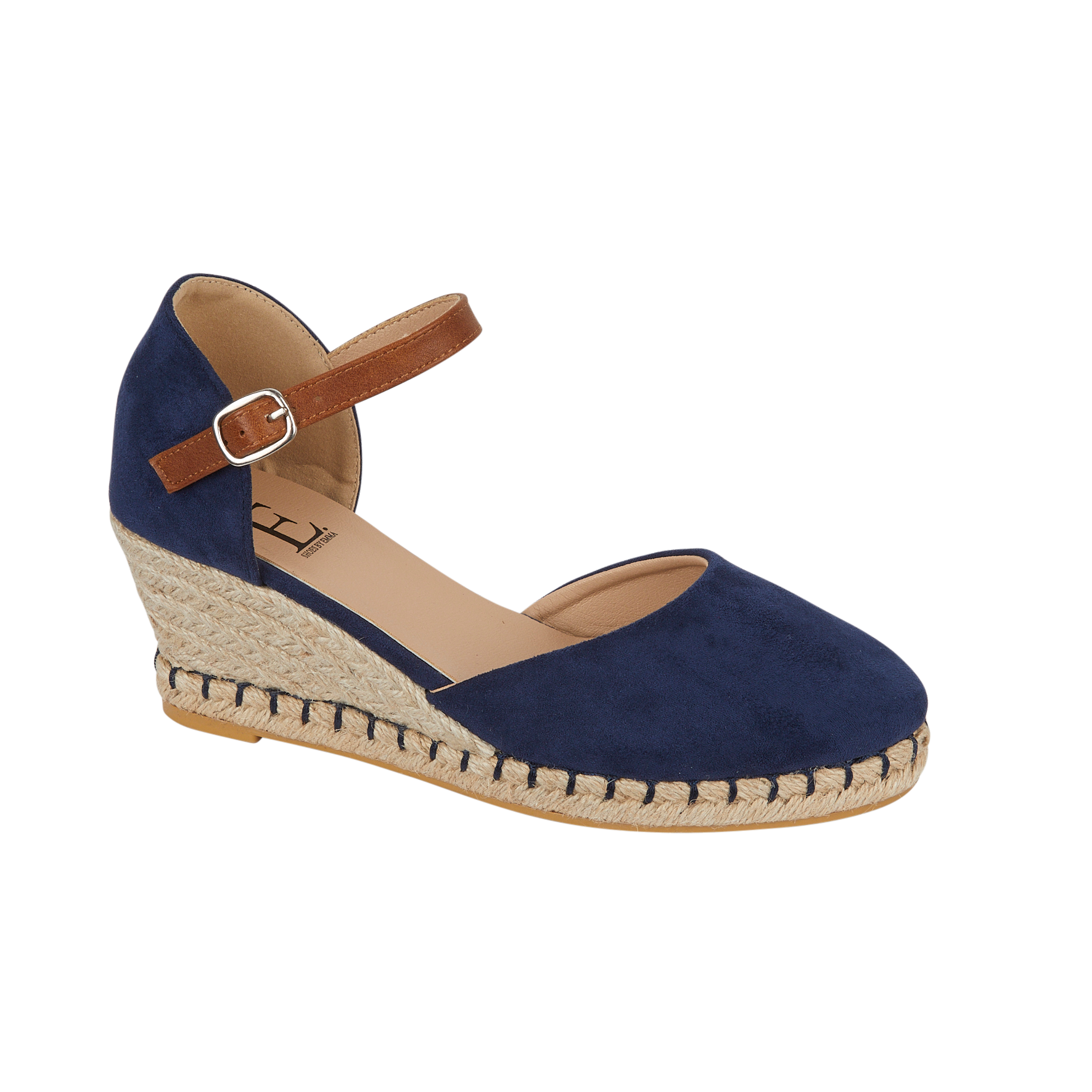 Taffeta Espadrille Wedge Sandals