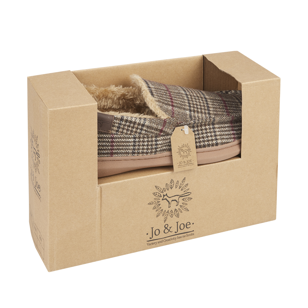 Taunton Checked Moccasin Slippers