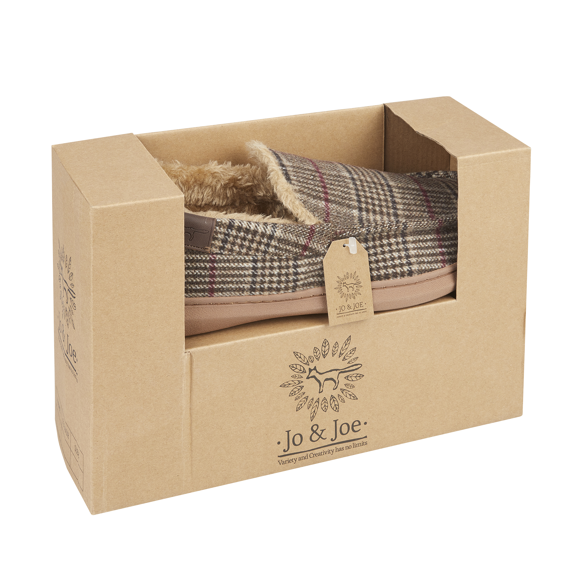 Taunton Checked Moccasin Slippers