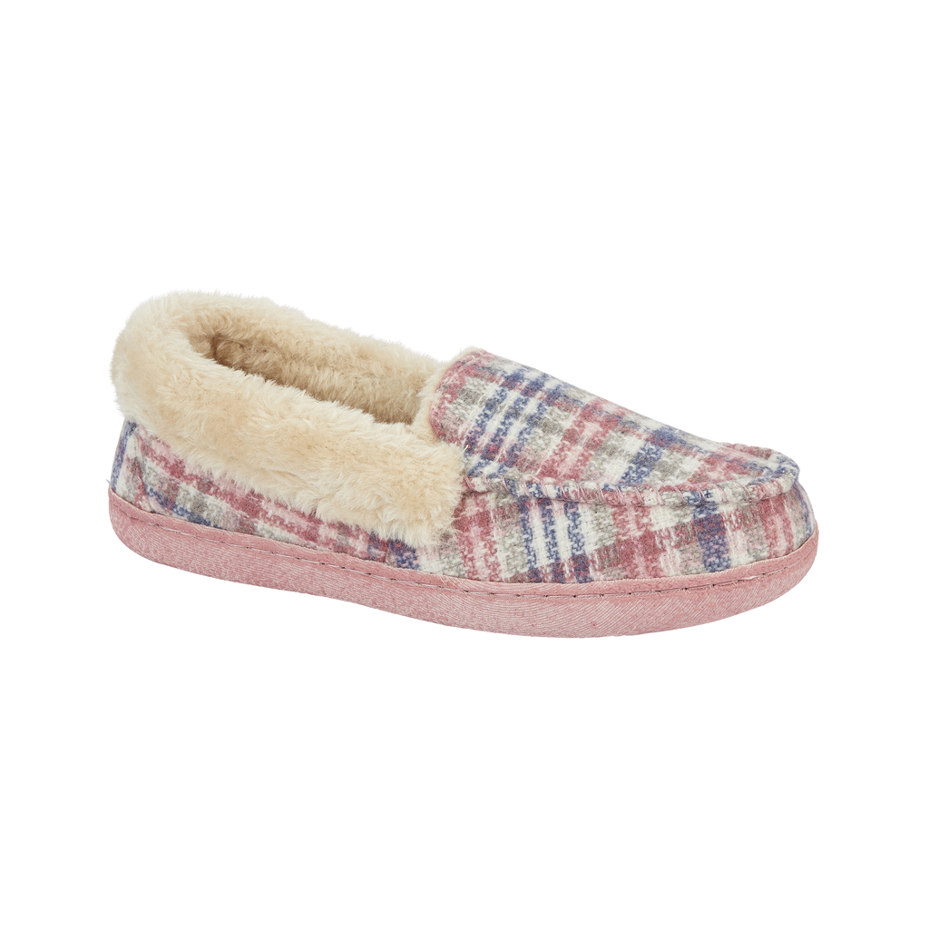 Thistle Tartan Moccasin Slippers