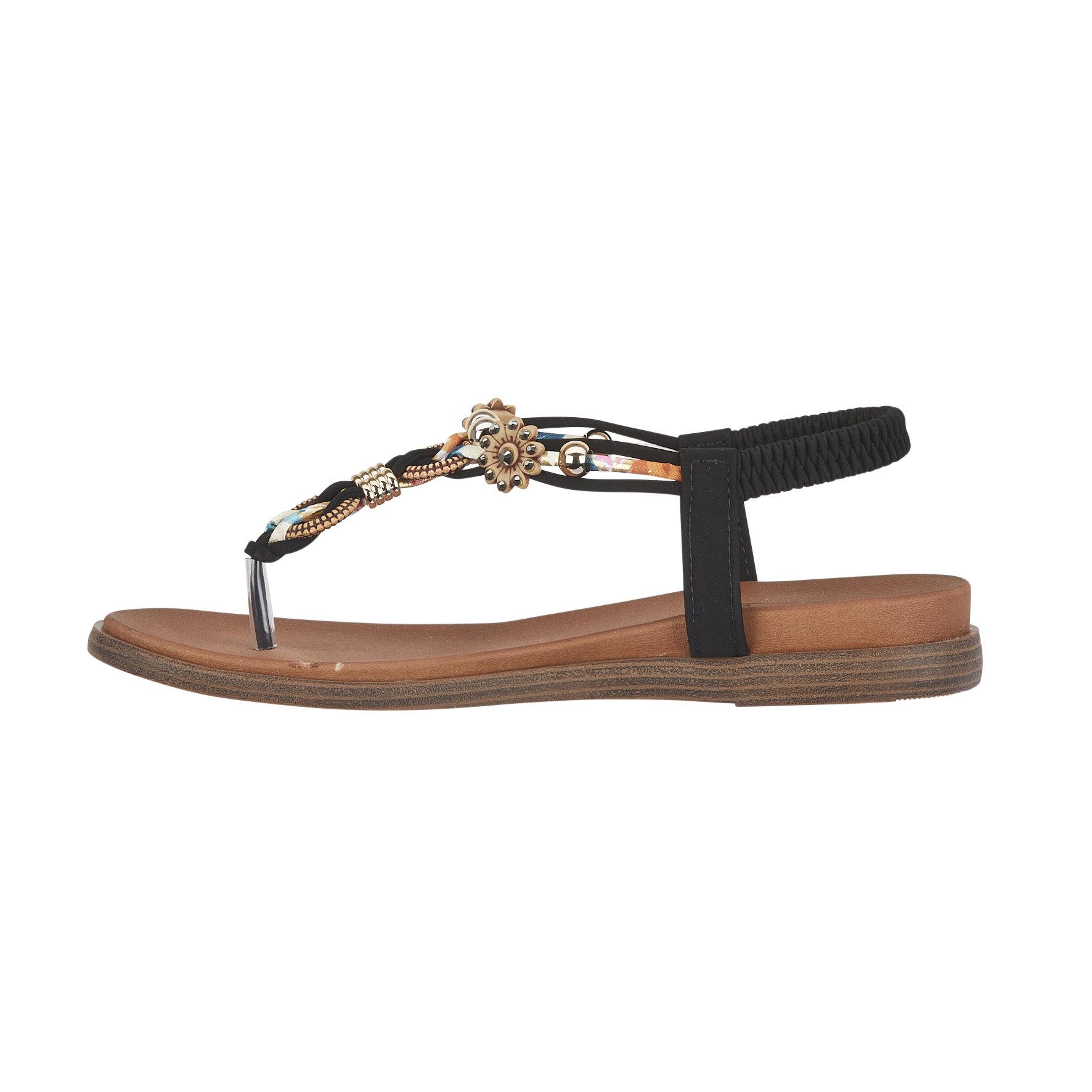 Tunisia Elasticated Toe Post Sandals