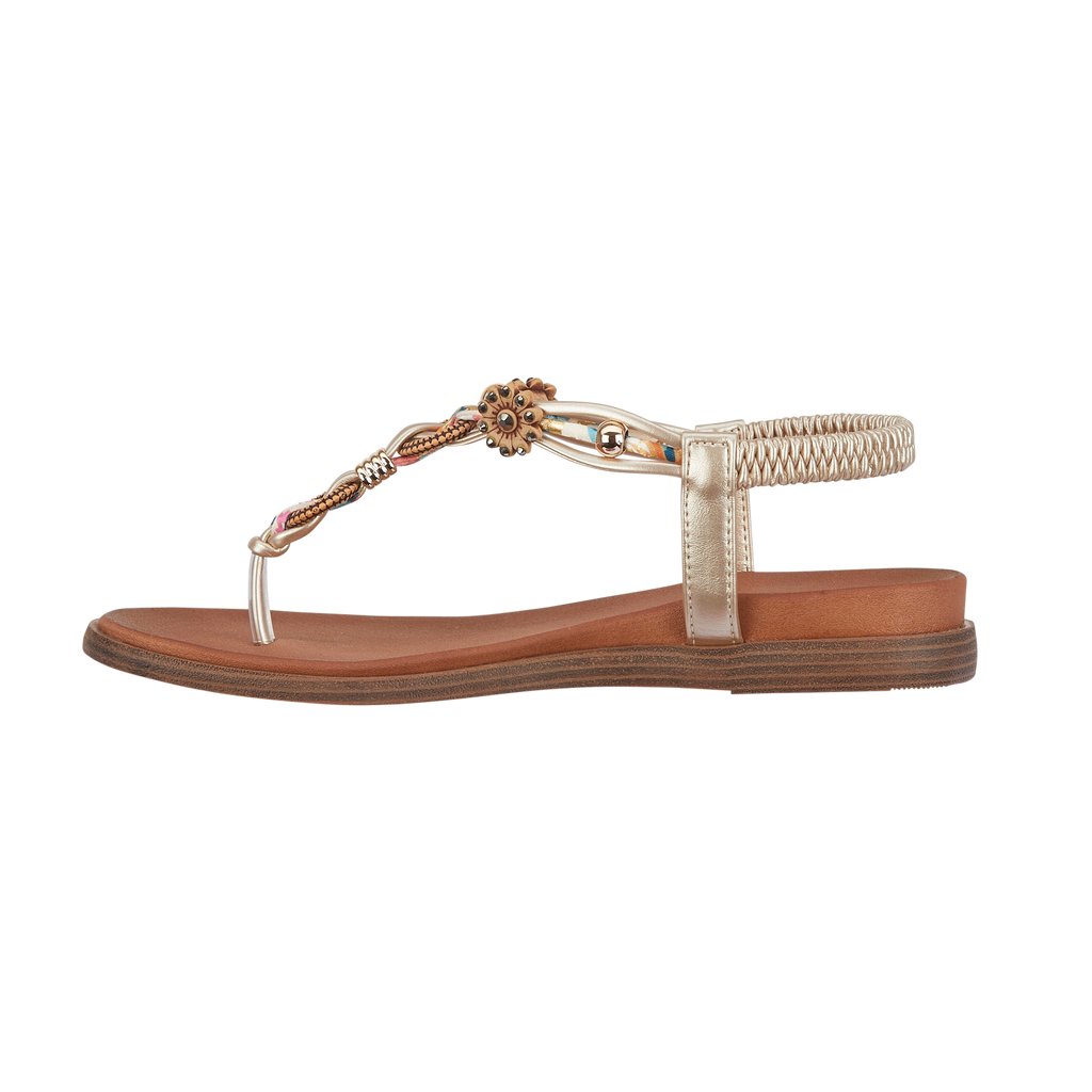 Tunisia Elasticated Toe Post Sandals