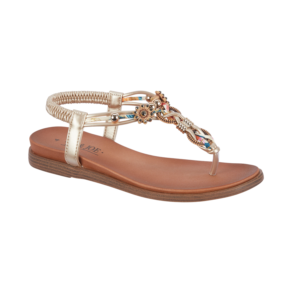 Tunisia Elasticated Toe Post Sandals