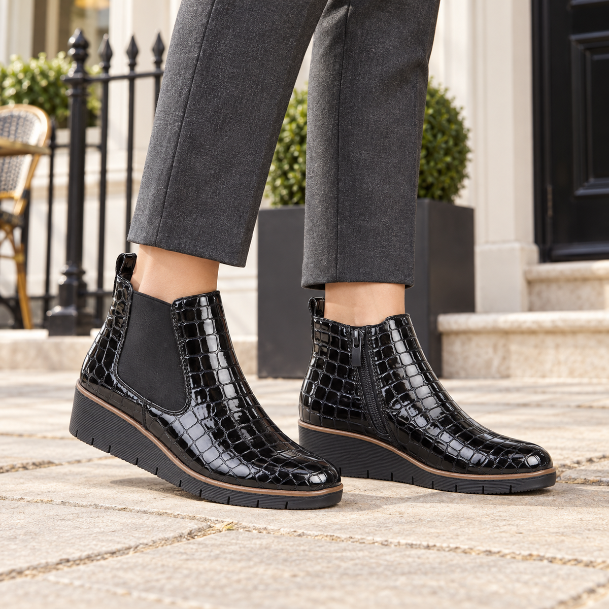 Walnut Ankle Boots