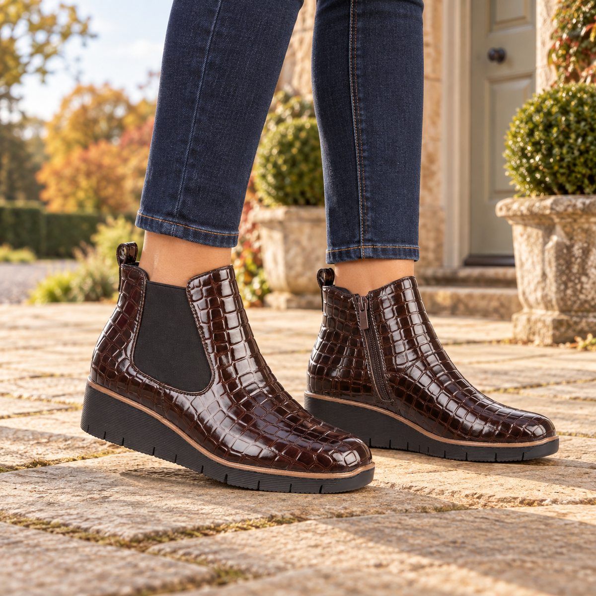 Walnut Ankle Boots