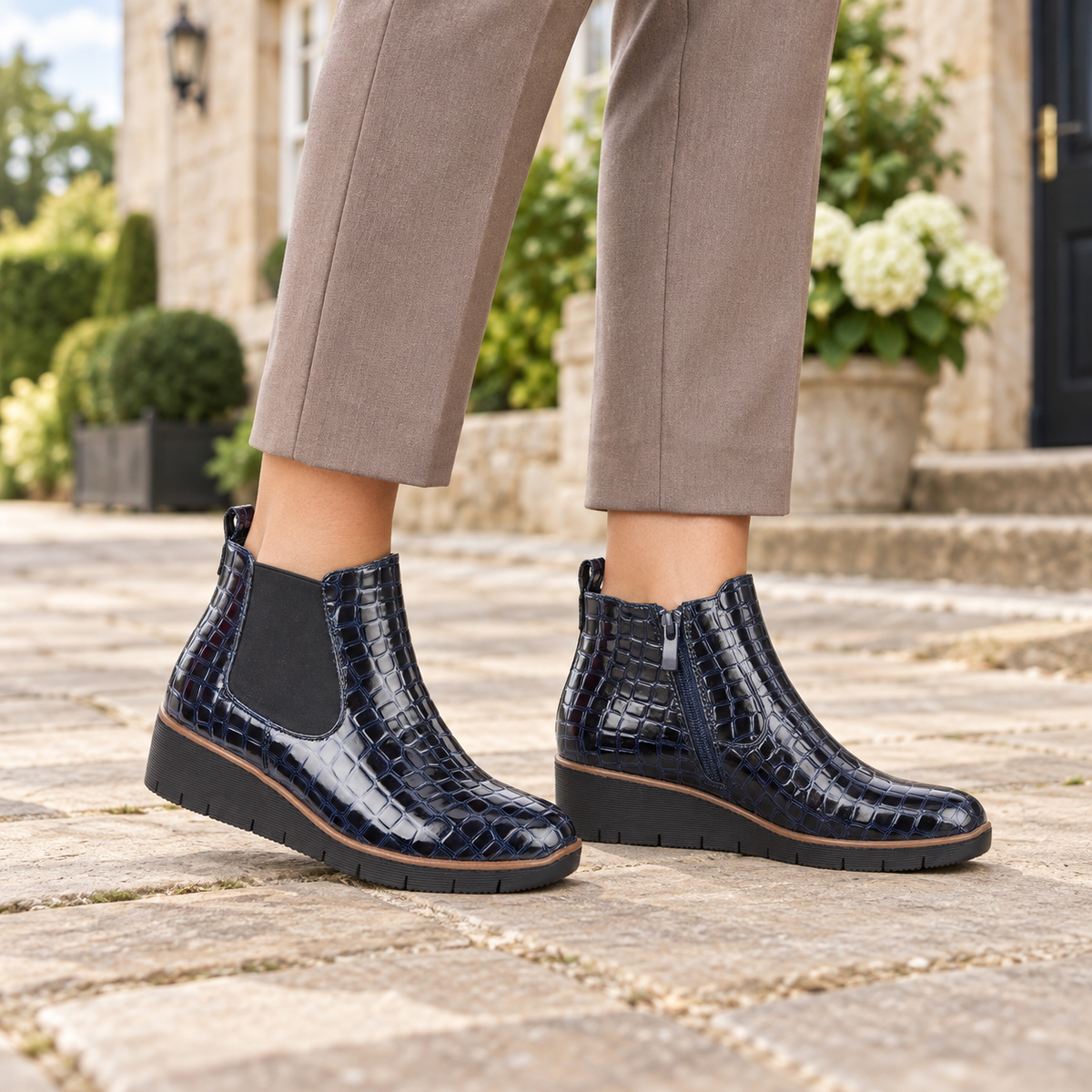 Walnut Ankle Boots