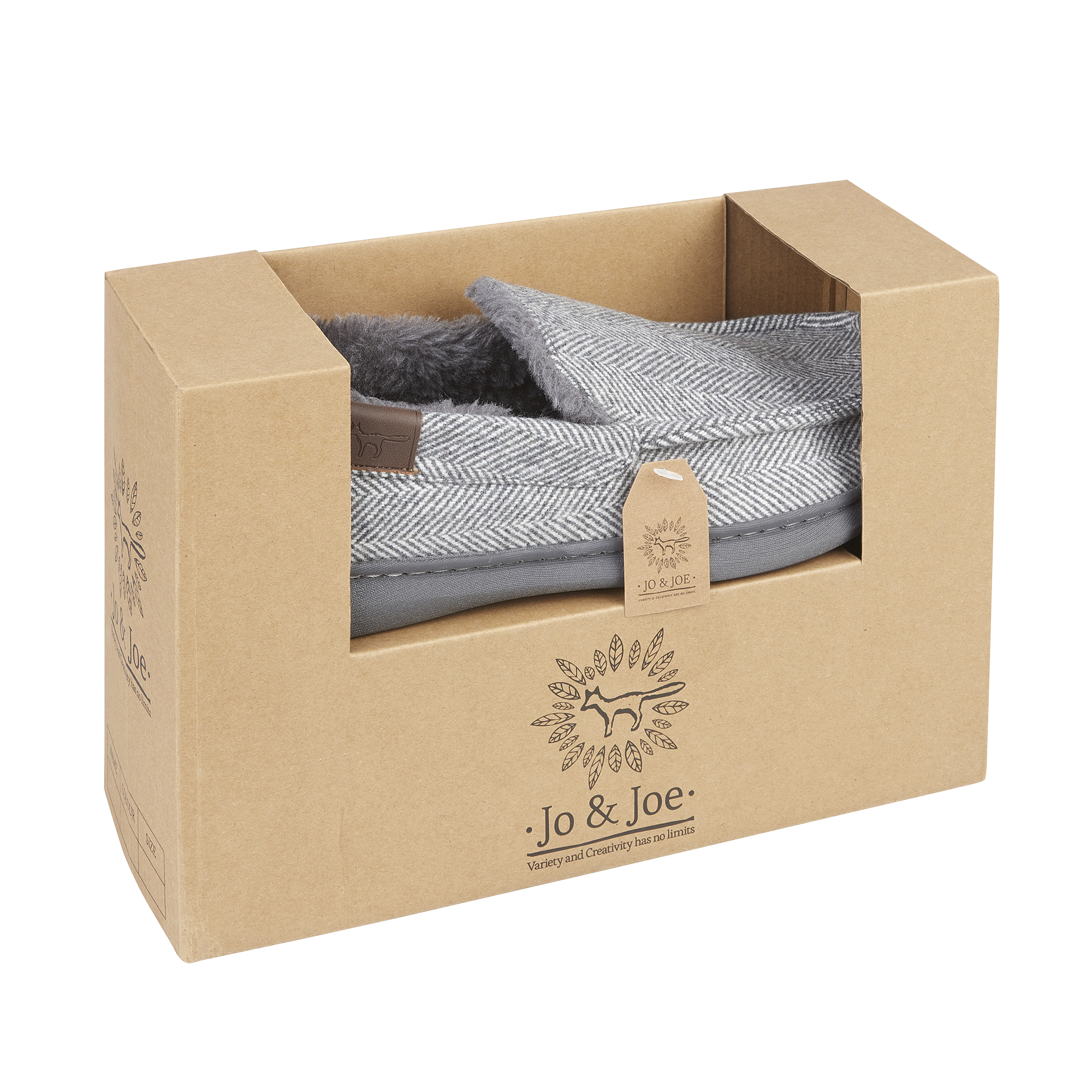 Yeovil Herringbone Moccasin Slippers