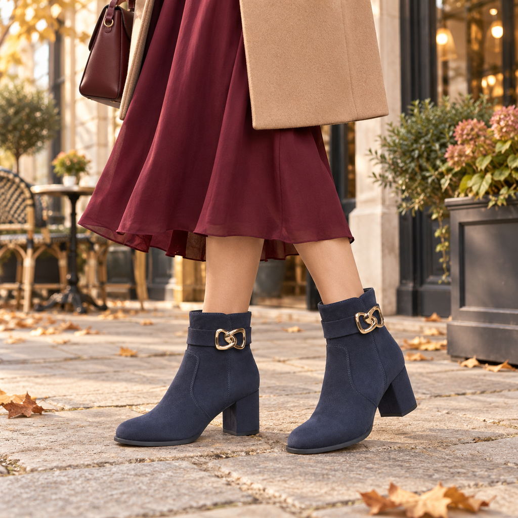 Yvette Heeled Ankle Boots