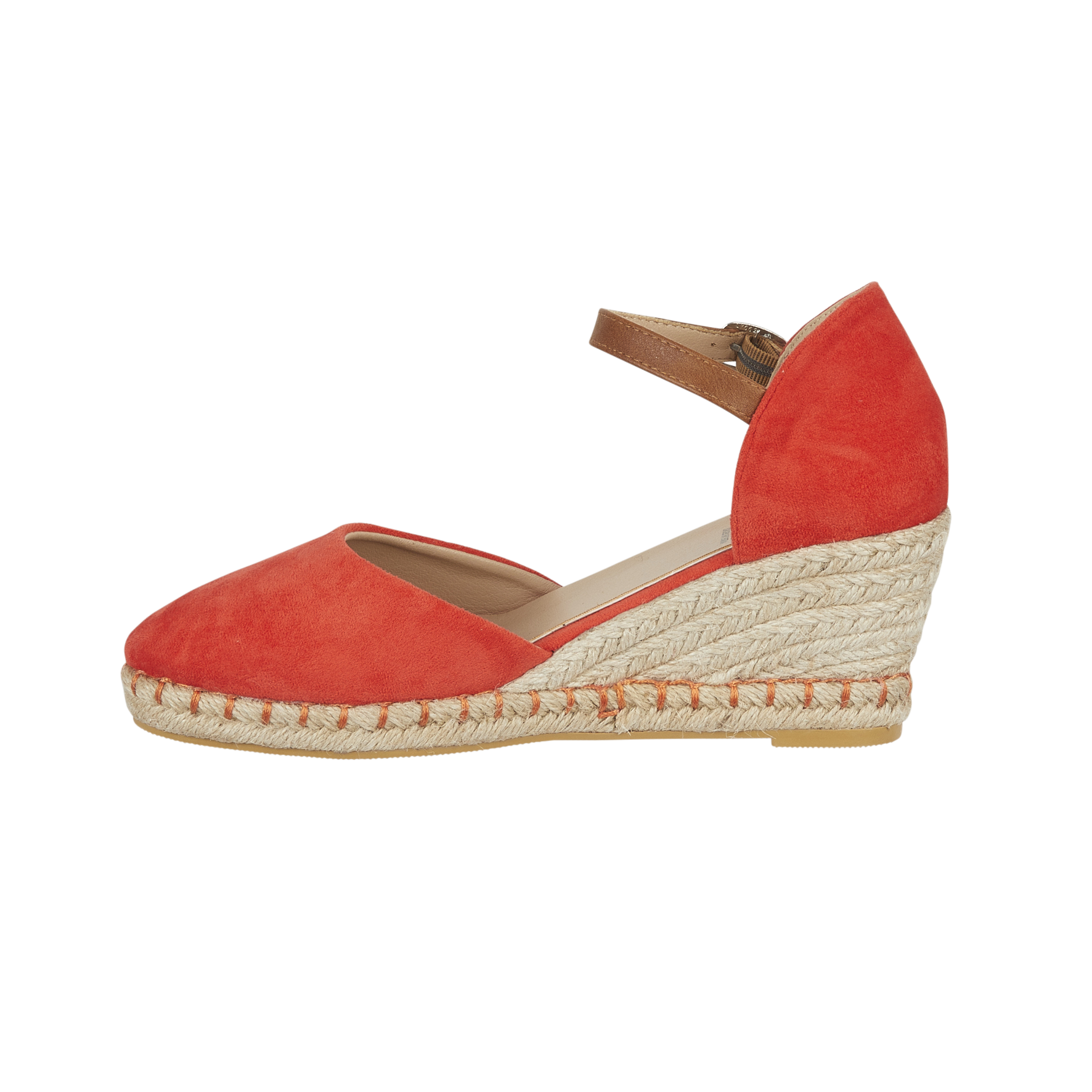 Taffeta Espadrille Wedge Sandals