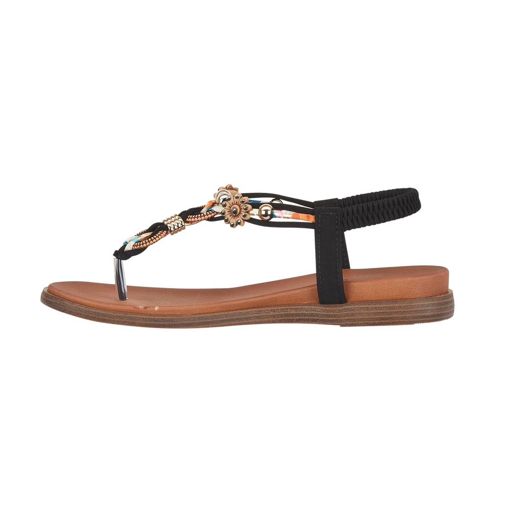 Tunisia Elasticated Toe Post Sandals